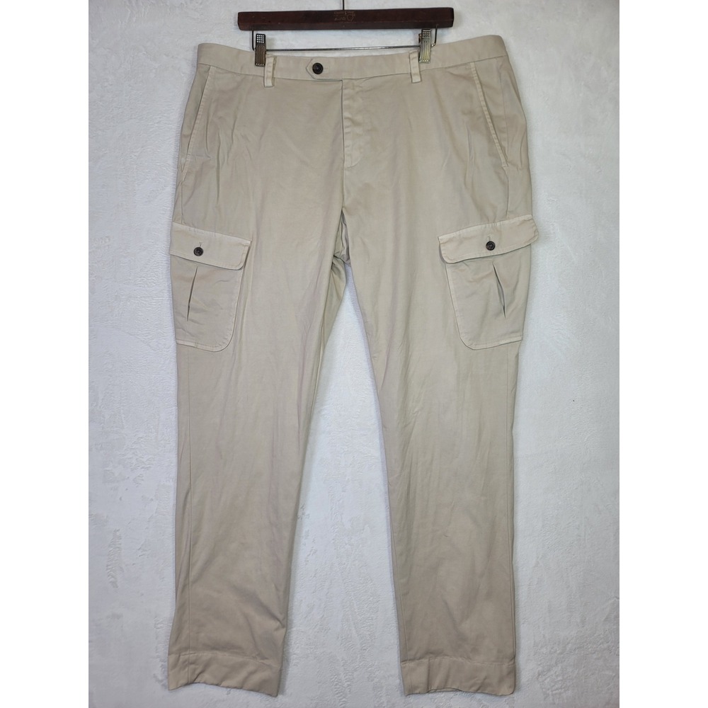 Brooks Brothers Tan Khaki Cargo Pants 40x32 Straight Leg Outdoor Minimalist